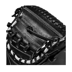 2023 Wilson A2000 M1DSS 33.5" Baseball Catcher's Mitt: WBW100995335 -Fielding Gloves Sales WBW100995 4 A2000 C M1DSC 335 BlackSS BlackDimple White WilsonGold