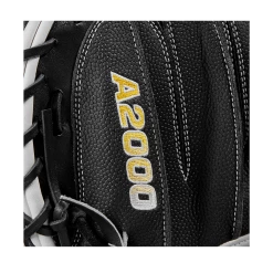 2023 Wilson A2000 M1DSS 33.5" Baseball Catcher's Mitt: WBW100995335 -Fielding Gloves Sales WBW100995 5 A2000 C M1DSC 335 BlackSS BlackDimple White WilsonGold