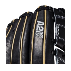 2020 Wilson A2K 12" Pitchers Baseball Glove: WTA2KRB20B2 -Fielding Gloves Sales WTA2KRB20B2 5 A2K Pitcher B212 12 Black Blonde Alt 04