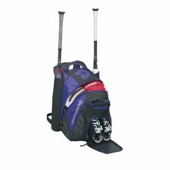 DeMarini VooDoo Rebirth Equipment Backpack (Multiple Colors): WTD9105 -Fielding Gloves Sales WTD9105PR Voodoo Rebirth Backpack Purple Stuffed