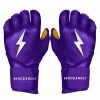 Bruce Bolt PREMIUM PRO Long Cuff Batting Gloves: Purple -Fielding Gloves Sales premium pro long cuff batting gloves purple brucebolt 331309