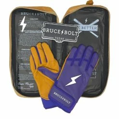 Bruce Bolt PREMIUM PRO Short Cuff Batting Gloves: Purple -Fielding Gloves Sales premium pro short cuff batting gloves purple brucebolt 271484