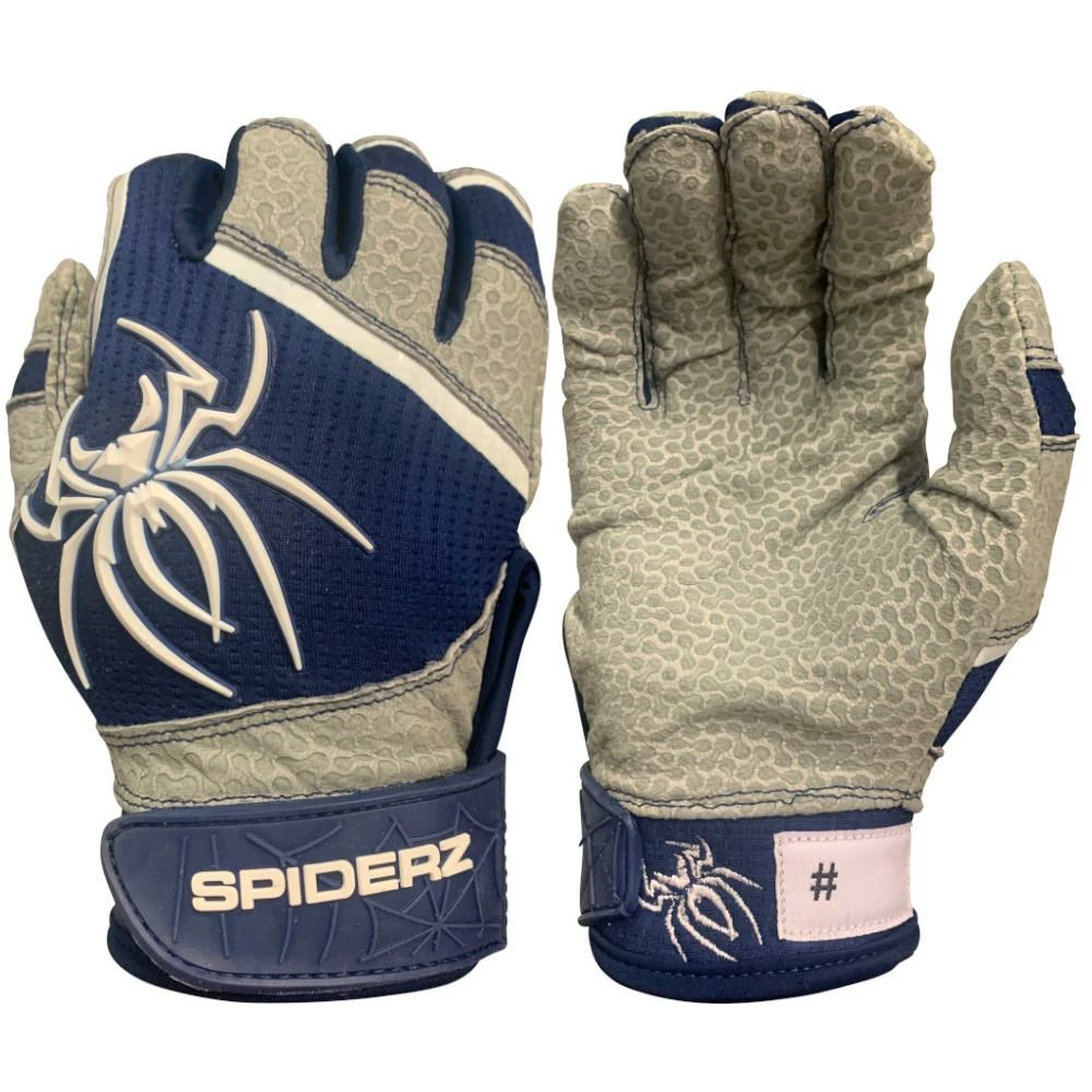 2022 Spiderz PRO Model Batting Gloves: Navy Blue/White 3 2022 Spiderz PRO Model Batting Gloves: Navy Blue/White